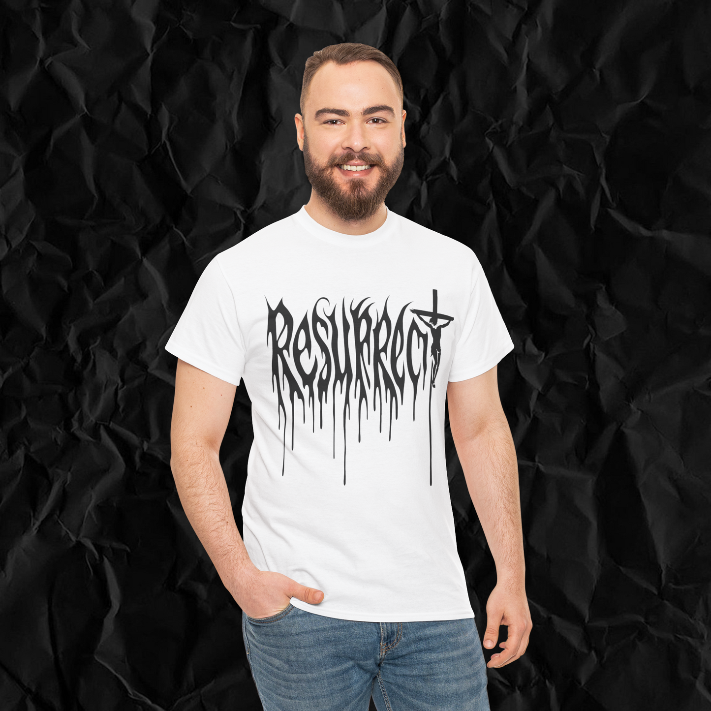 "RESURRECT" WHITE TEE