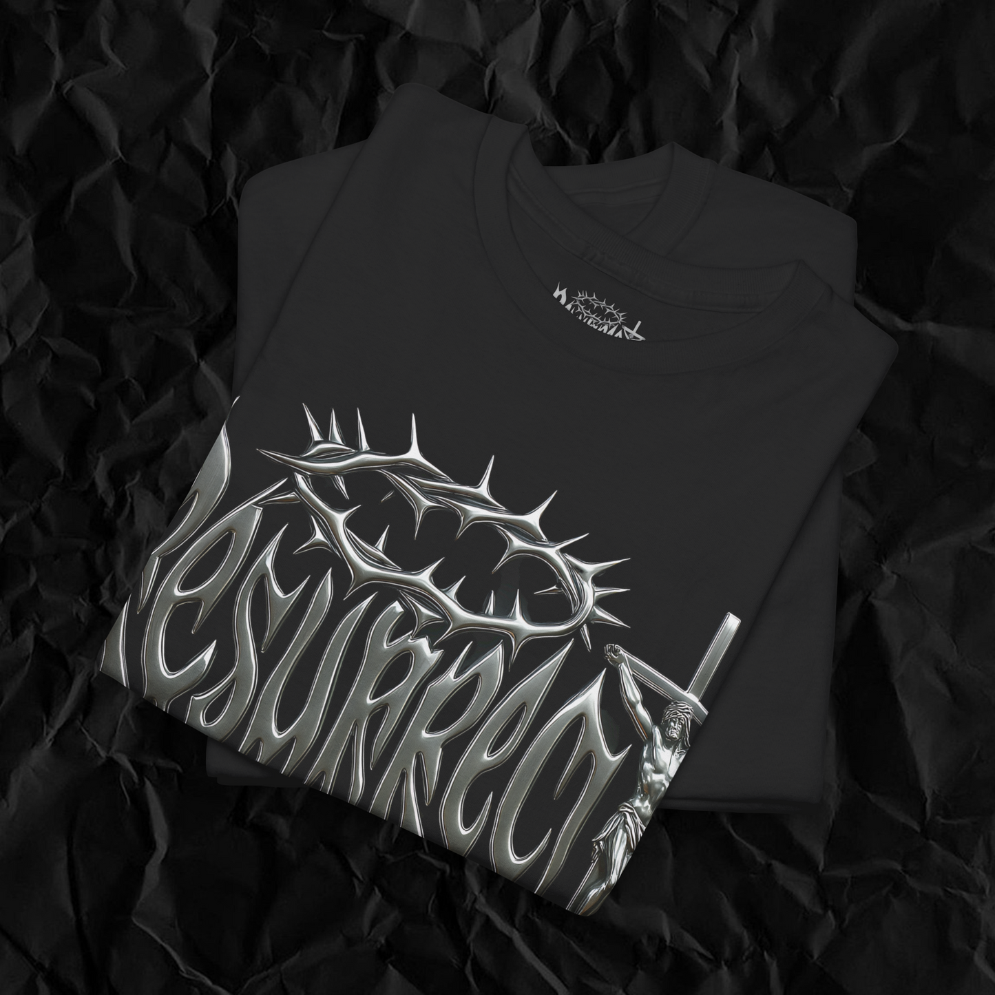 "RESURRECT" MERCURY BLACK TEE
