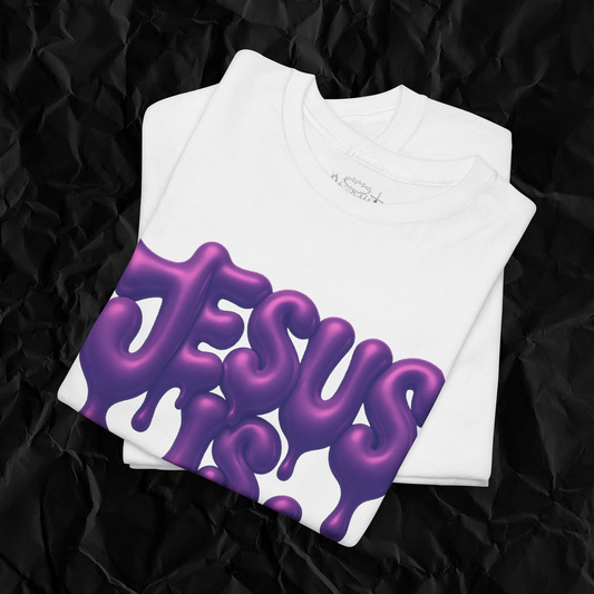 "JESUS IS LORD" BUBBLE WHITE TEE