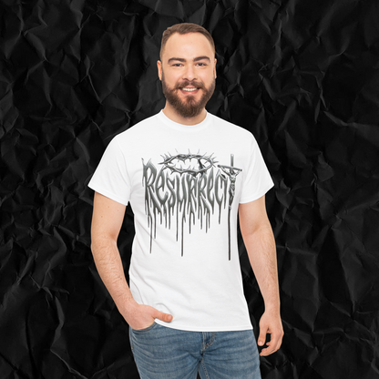 "RESURRECT" MERCURY WHITE TEE